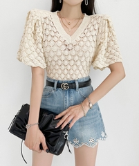 Áo thun len Hàn Quốc 081418