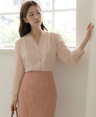 Sơ mi nữ Hàn Quốc 100112