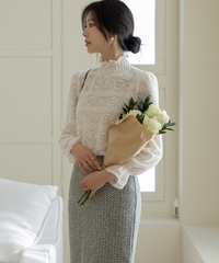 Sơ mi ren Hàn Quốc 112903