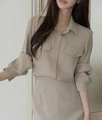 Sơ mi nữ Hàn Quốc 102010