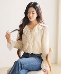 Sơ mi nữ Hàn Quốc 041017