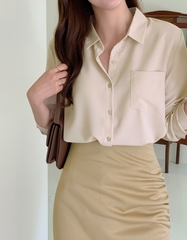 Sơ mi nữ Hàn Quốc 101514