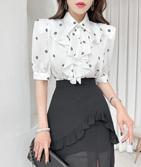 Sơ mi nữ Hàn Quốc 071003