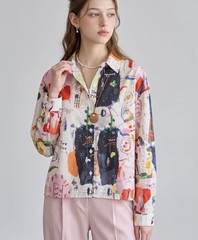 Sơ mi nữ Hàn Quốc 100618