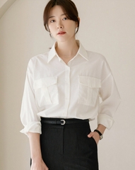 Sơ mi nữ Hàn công sở 080411
