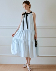 Váy maxi cổ yếm Hàn Quốc 050803