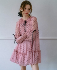 Váy mini chấm bi Hàn Quốc 050811