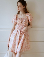 Váy mini hoa Hàn Quốc 050822