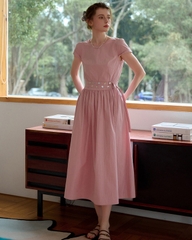 Váy hồng Hàn Quốc 062029