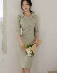 Đầm công sở Hàn Quốc 031620