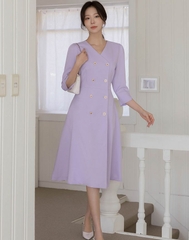 Đầm công sở Hàn Quốc 031624