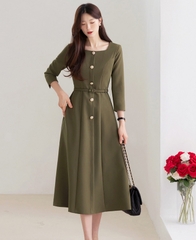 Đầm công sở Hàn Quốc 073124