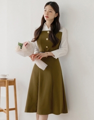 Đầm công sở Hàn Quốc 080530