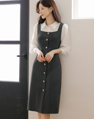 Đầm công sở Hàn Quốc 081423