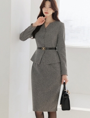 Đầm công sở Hàn Quốc 120206