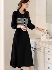 Đầm thun len Hàn Quốc 011209