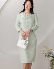 Đầm công sở Hàn Quốc 012602