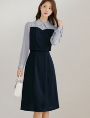 Đầm công sở Hàn Quốc 021013