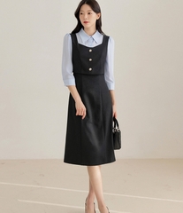 Đầm công sở Hàn Quốc 021019