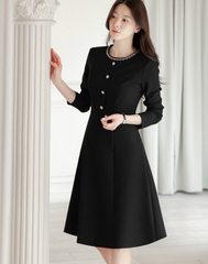 Đầm công sở Hàn Quốc 021023