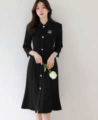 Đầm công sở Hàn Quốc 030301