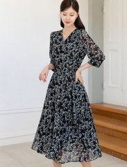 Đầm họa tiết Hàn Quốc 031629