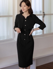 Đầm công sở Hàn Quốc 032002