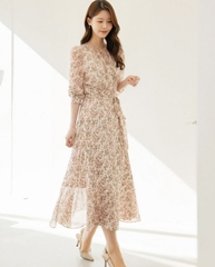 Đầm họa tiết Hàn Quốc 032401