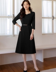 Đầm công sở Hàn Quốc 032402