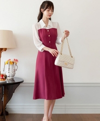 Đầm công sở Hàn Quốc 032404