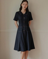 Đầm công sở Hàn Quốc 043001