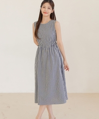 Đầm kẻ Hàn Quốc 062601