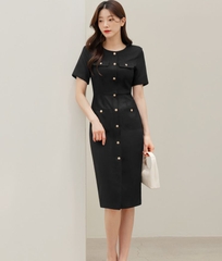 Đầm công sở Hàn Quốc 070404