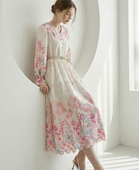 Váy họa tiết Hàn Quốc 032708