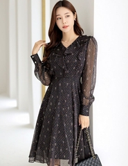 Đầm công sở Hàn Quốc 100426