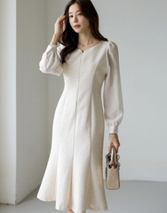 Đầm công sở Hàn Quốc 100429