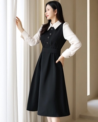 Đầm công sở Hàn Quốc 021729