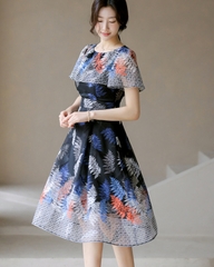 Váy họa tiết Hàn Quốc 060743