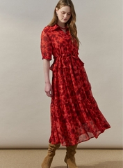 Váy maxi họa tiết Hàn Quốc 040957