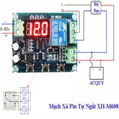 Mạch Sạc PIN LITHIUM XH-M608 Điều Khiển 6-40V