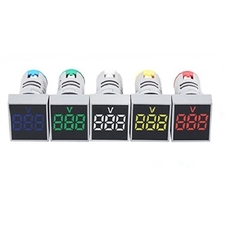 LED Kỹ Thuật Số Đo Điện Áp AC - 22mm Xanh Lá