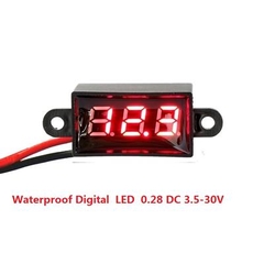 Đồng Hồ Kỹ Thuật Số 30V Chống Nước Màu Đỏ