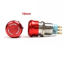 Nút Nhấn Kim Loại Dừng Khẩn Cấp 16mm