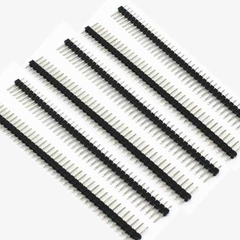 1x40 Pin 2.54mm DIP Straight Black color