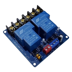 Mạch 2 RELAY 5V-30A Kích Mức Thấp Cao HTC
