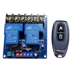 Mạch Điều Khiển 2 RELAY 12V-30A -433MHZ HTC