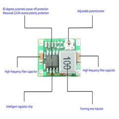 Mạch Hạ Áp Mini-360 4.75V  23V-1.8A
