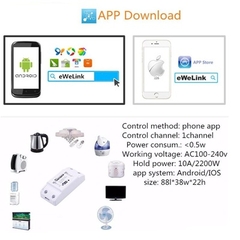 Wifi controler 2 Channal DC 12V IOS iphone / Android