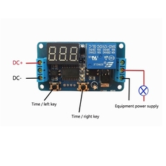 Mạch Tạo Độ Trễ Đóng Ngắt Sử dụng Nút Nhấn 12VDC