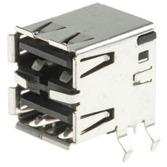 USB-A Female Straight Dual